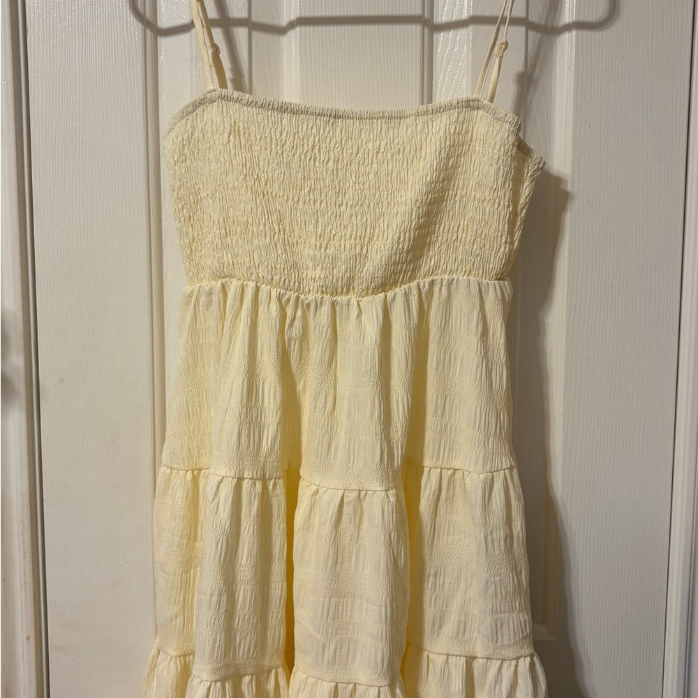 SHEIN Cream Mini Dress